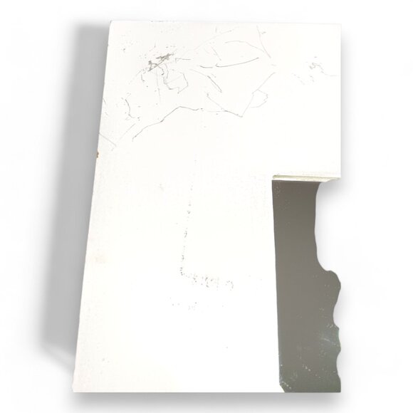 IKEA MALMA Framed Art Mirror- Square-BELIEVE-White-Gray-10x10 - Picture 4 of 12